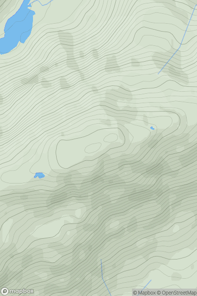 Thumbnail image for Meall na Sroine [Mallaig to Fort William] showing contour plot for surrounding peak